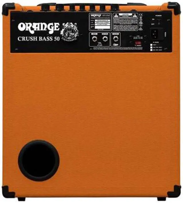Alt view image 6 of 7 - Orange Amps Crush Bass 50 1x12-Inch Combo Amp with Chromatic Tuner (Orange)