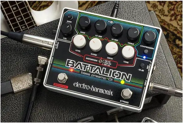 Alt view image 11 of 12 - Electro-Harmonix Battalion Bass Preamp & DI Pedal