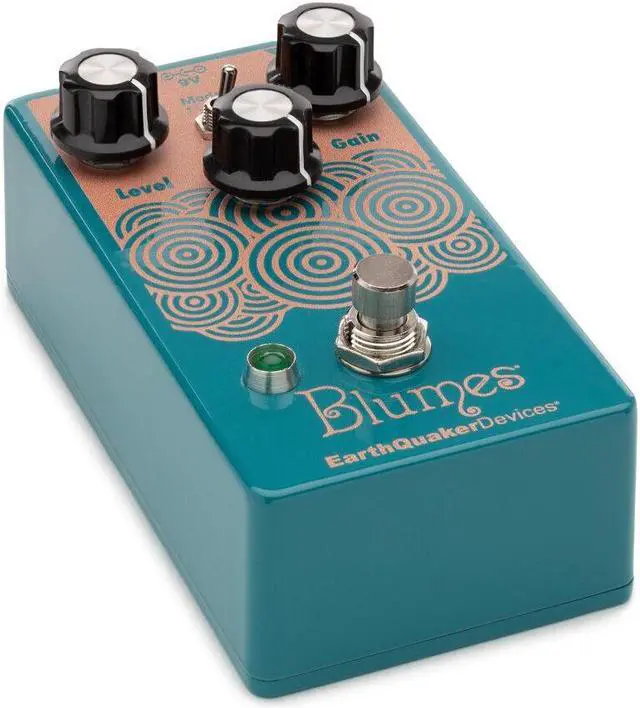 Alt view image 2 of 6 - EarthQuaker Devices Blumes Small Signal Shredder Overdrive Pedal for Bass (Water Blue)