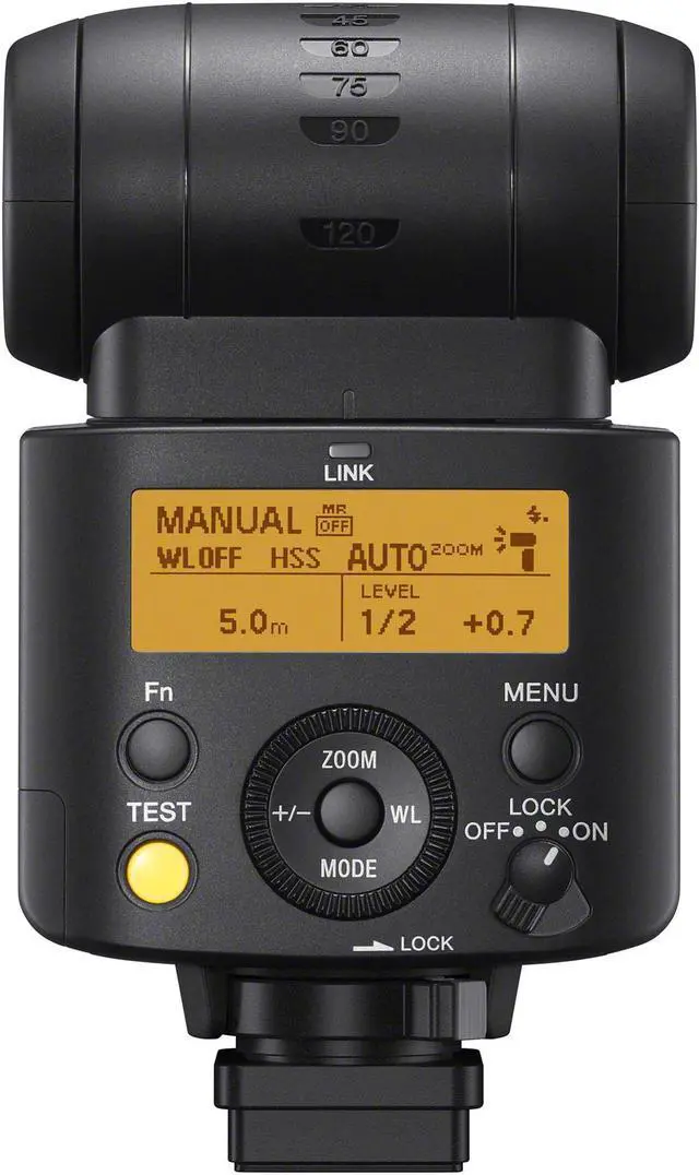 Alt view image 7 of 16 - Sony Alpha GN46 Wireless Radio Control External Flash - HVL-F46RM