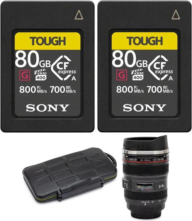 Sony CFexpress Type A 80GB Memory Card with Card Reader and