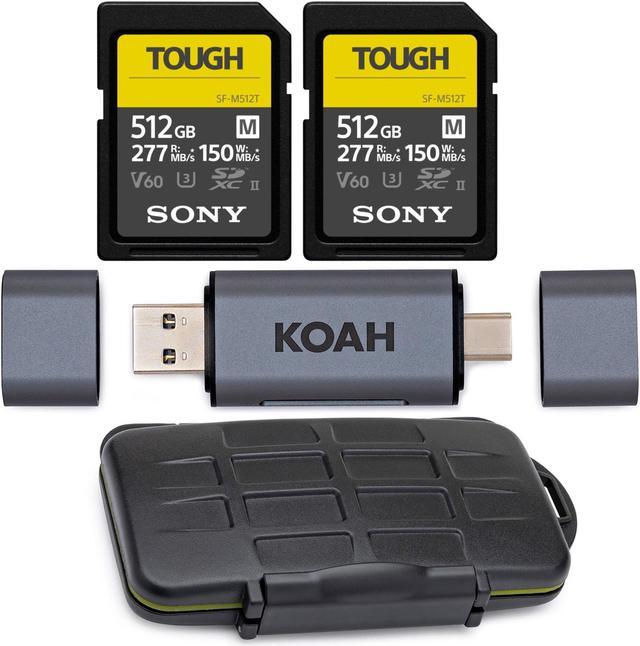 Sony 512 GB TOUGH M Series UHS-II SDXC Memory Card (2-Pack) and ...