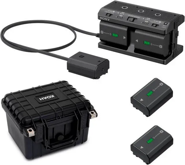 Main image of Sony Multi Battery Charger Adapter Kit with Four NP-FZ100 batteries Bundle