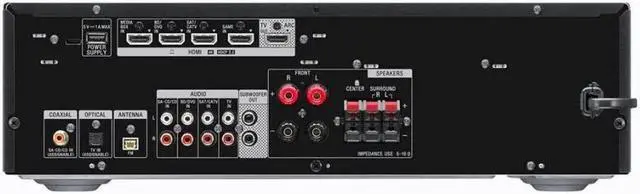 Alt view image 6 of 7 - Sony STRDH590 5.2-Channel Home Theater AV Receiver with Accessory Bundle