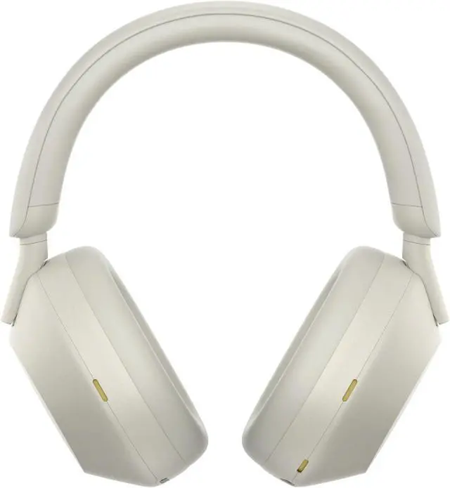 Alt view image 3 of 7 - Sony WH-1000XM5 Wireless Noise Canceling Over-Ear Headphones (Silver) Bundle