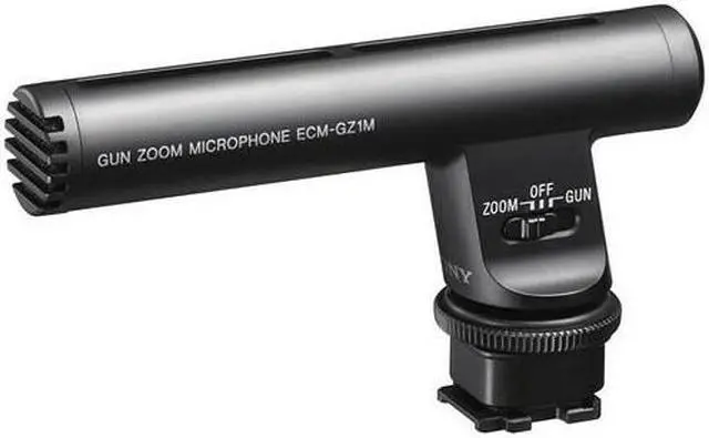 Alt view image 3 of 7 - Sony FDR-AX43/B 4K Camcorder with Tripod Grip and Gun Zoom Microphone Bundle
