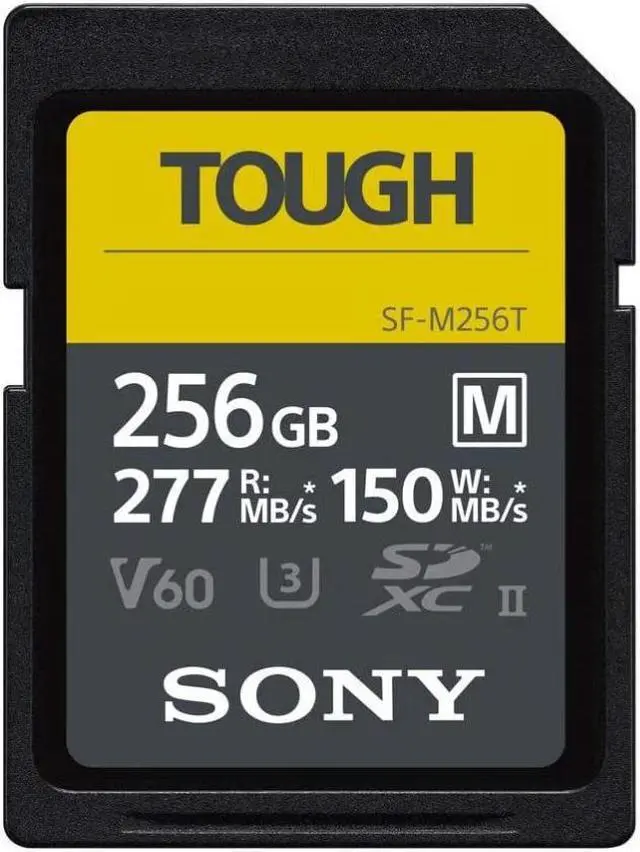 Alt view image 5 of 12 - Sony 256GB SF-M Tough Series UHS-II SDXC Memory Card SFM256T/T1