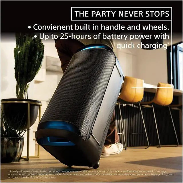 Alt view image 12 of 12 - Sony SRSXV800 XV800 Portable Bluetooth Party Speaker