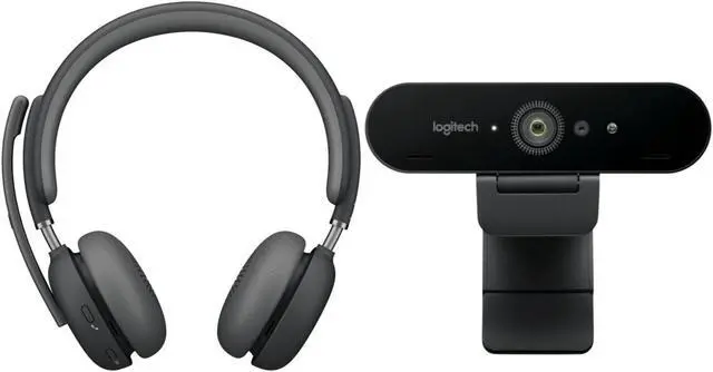 Main image of Logitech Zone wireless 2 UC, Graphite + 4K Pro Webcam