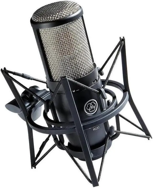 Alt view image 2 of 7 - AKG P220 High-Performance Condenser Microphone Bundle with Accessory