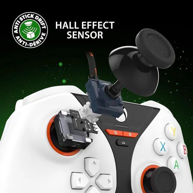 Alt view image 7 of 7 - Snakebyte GamePad Pro X (white) controller with Hall Effect for Series X and PC