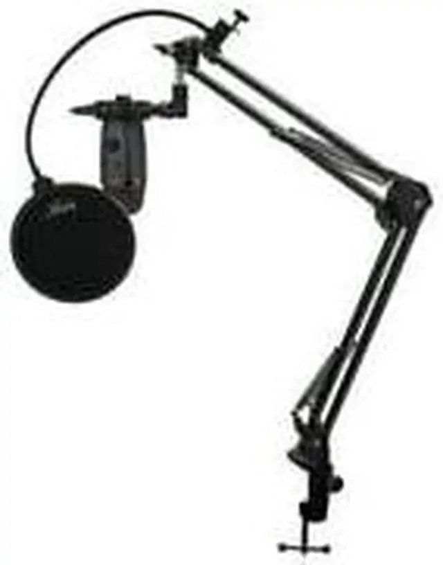 Alt view image 3 of 7 - Blue Yeti Nano USB Mic (Shadow Gray) w/ Knox Boom Arm, Shock Mount & Pop Filter