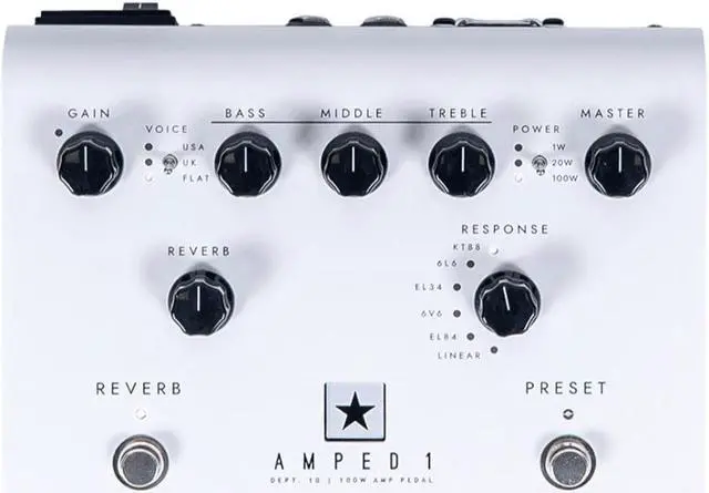 Alt view image 5 of 9 - Blackstar DEPT. 10 AMPED 1 100W Amp Pedal White
