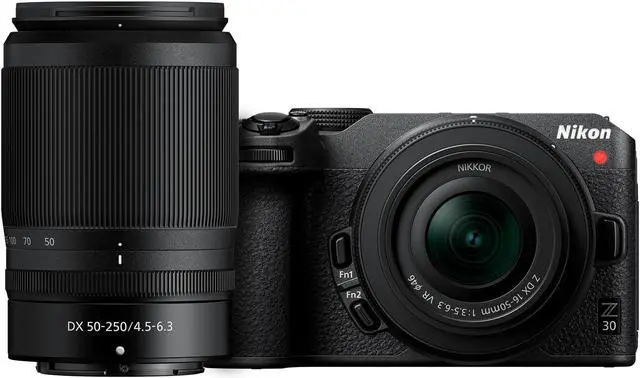 Alt view image 2 of 6 - Nikon Z 30 Mirrorless with Z DX 16-50mm and NIKKOR Z DX 50-250mm Lenses Bundle