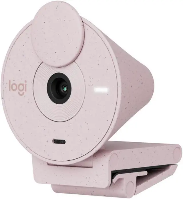 Alt view image 2 of 7 - Logitech Brio 300 Rose - High-Definition Webcam with Desktop Anti-Slip Matt