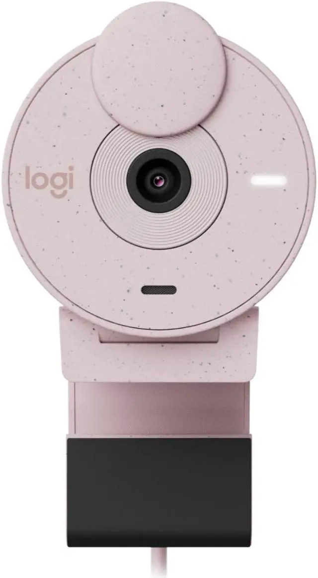 Alt view image 5 of 7 - Logitech Brio 300 Rose - High-Definition Webcam with Desktop Anti-Slip Matt