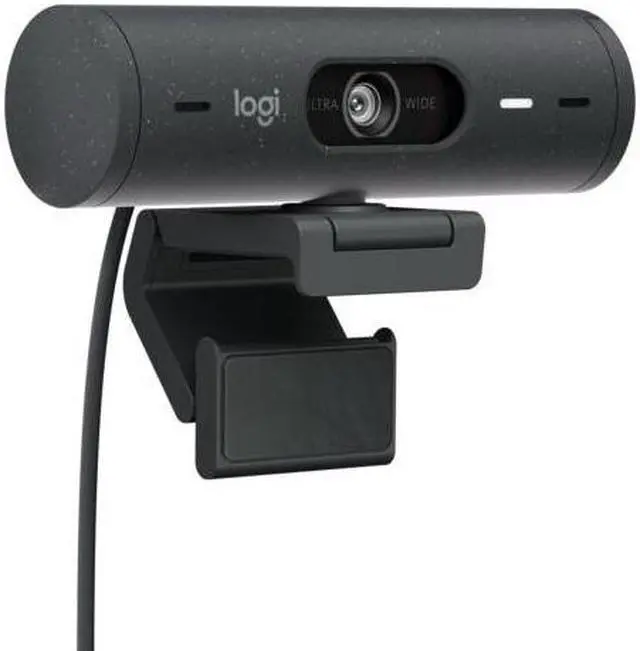 Alt view image 6 of 7 - Logitech Brio 500 Full HD 1080p Webcam Bundle with 4-Port 3.0 USB Hub (Graphite)