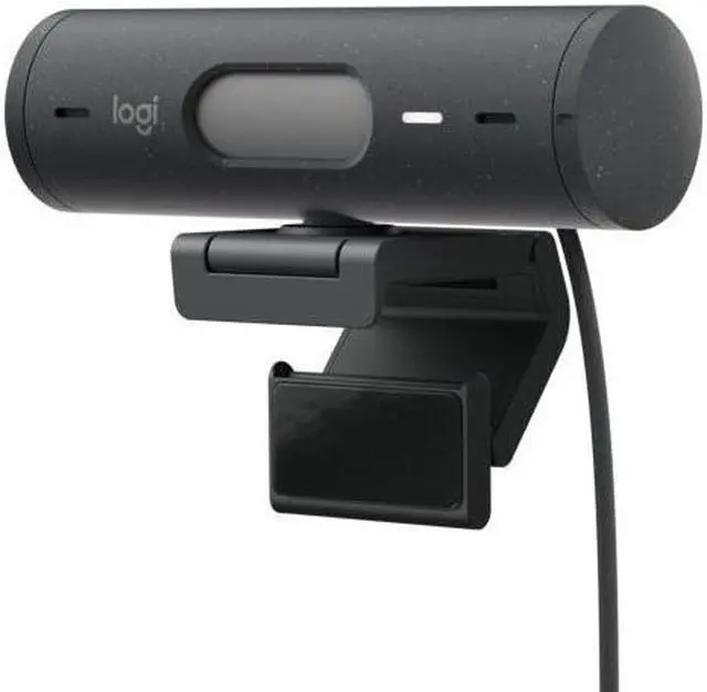 Alt view image 7 of 7 - Logitech Brio 500 Full HD 1080p Webcam Bundle with 4-Port 3.0 USB Hub (Graphite)