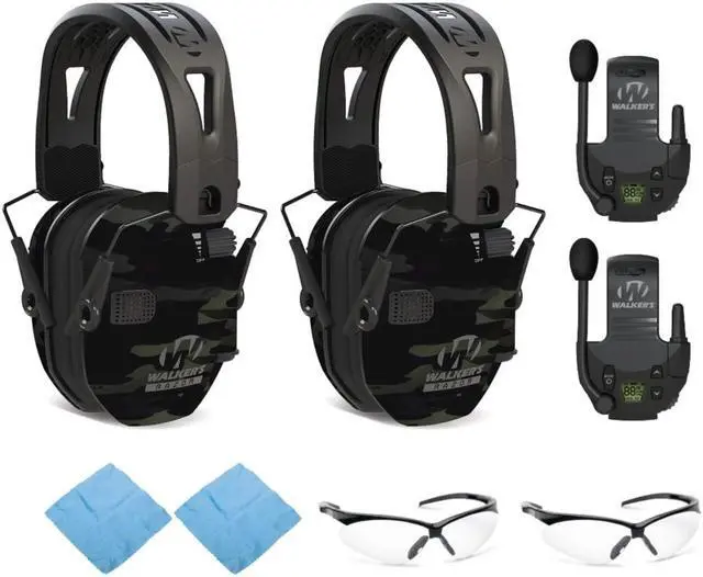 Main image of Walkers Razor Tacti-Grip with Rubber Headband (Gray) w/Glasses Bundle (2-Pack)