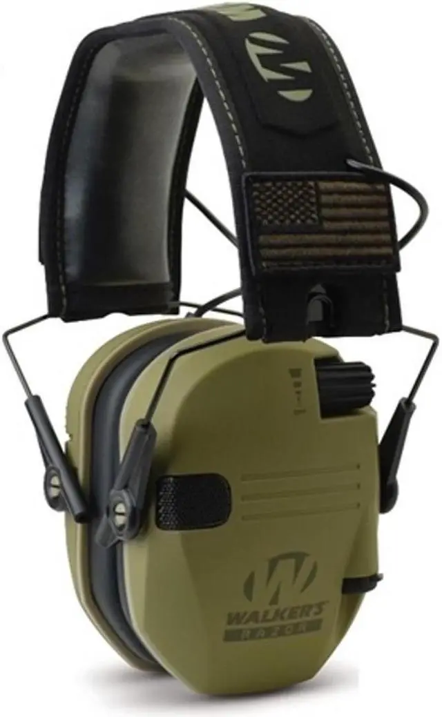 Alt view image 2 of 6 - Walkers Razor Electronic Muffs (Green Patriot) 2-Pack, Walkie Talkies & Glasses