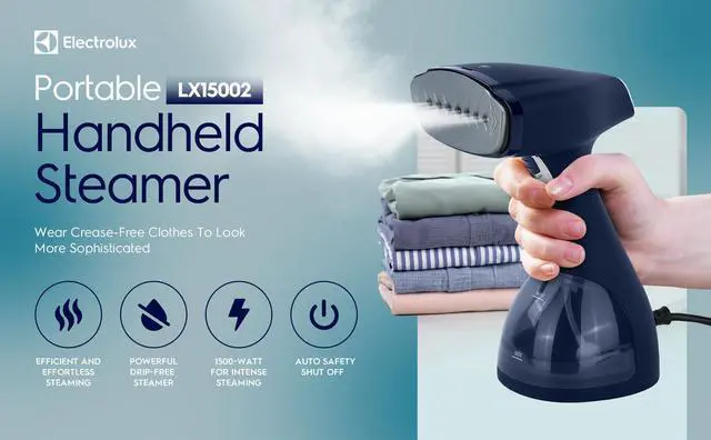 Alt view image 9 of 13 - Electrolux Portable Handheld Garment & Fabric Steamer, 1500 Watt Blue