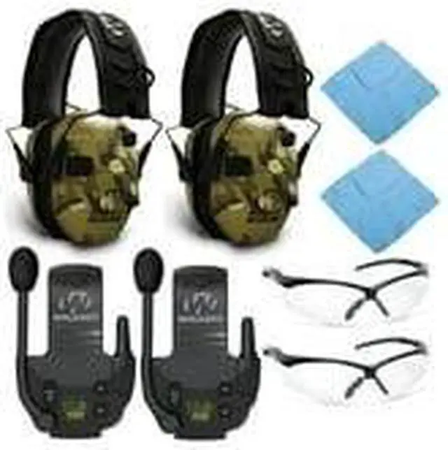 Alt view image 3 of 7 - Walkers Razor Electronic Muffs (MultiCam Camo Tan, 2-Pack) with Walkie Talkie