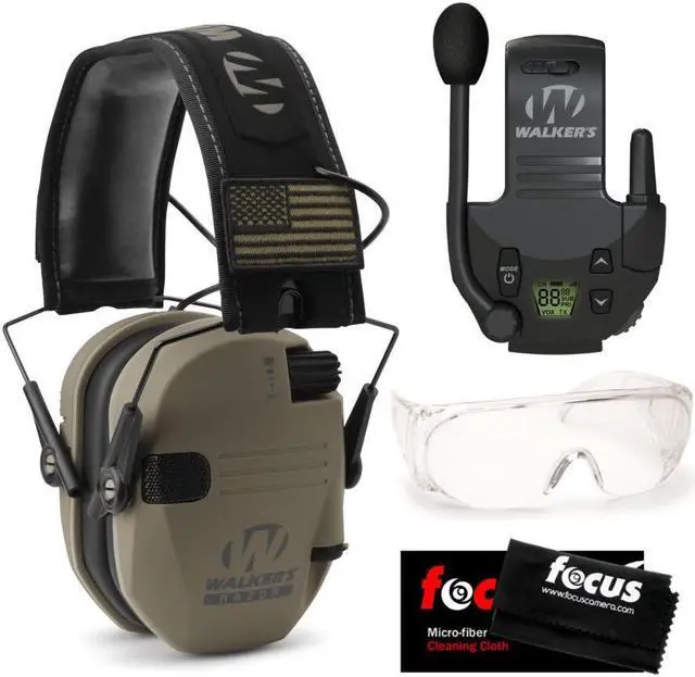 Main image of Walkers Razor Slim Electronic Muff (FDE Patriot Version) Bundle
