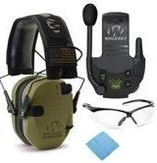 Alt view image 3 of 7 - Walkers Razor Slim Electronic Muff (OD GRN Patriot) Bundle