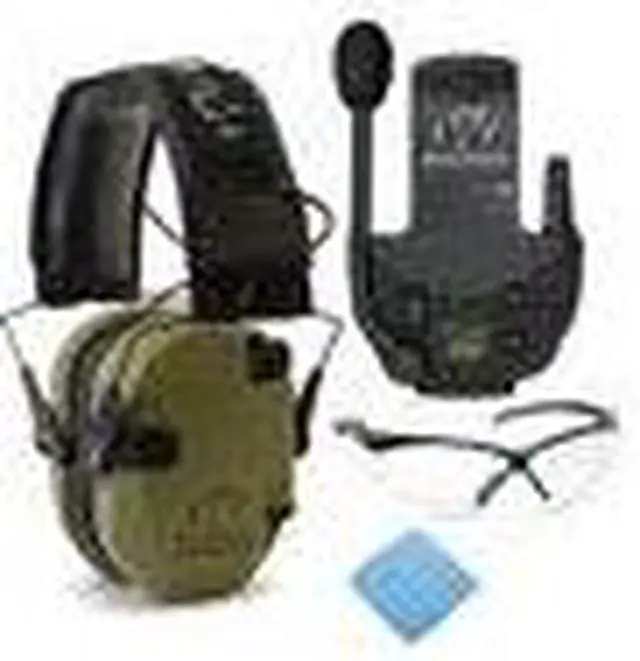 Alt view image 4 of 7 - Walkers Razor Slim Electronic Muff (OD GRN Patriot) Bundle