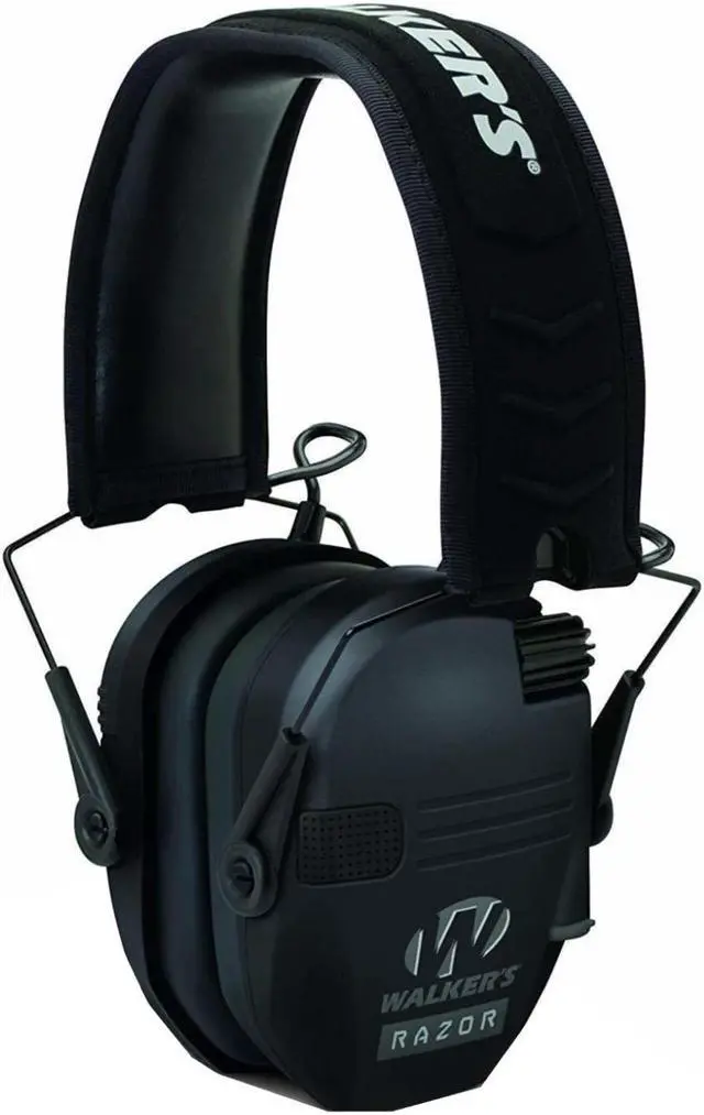 Alt view image 2 of 6 - Walker's Game Ear Razor Slim Electronic Lightweight Shooting Hunting Range Hearing Protection Muffs Glasses Bundle