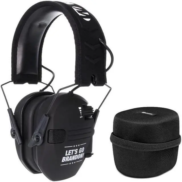 Main image of Walkers Game Ear Razor Muffs (Let's Go Brandon) with Protective Case