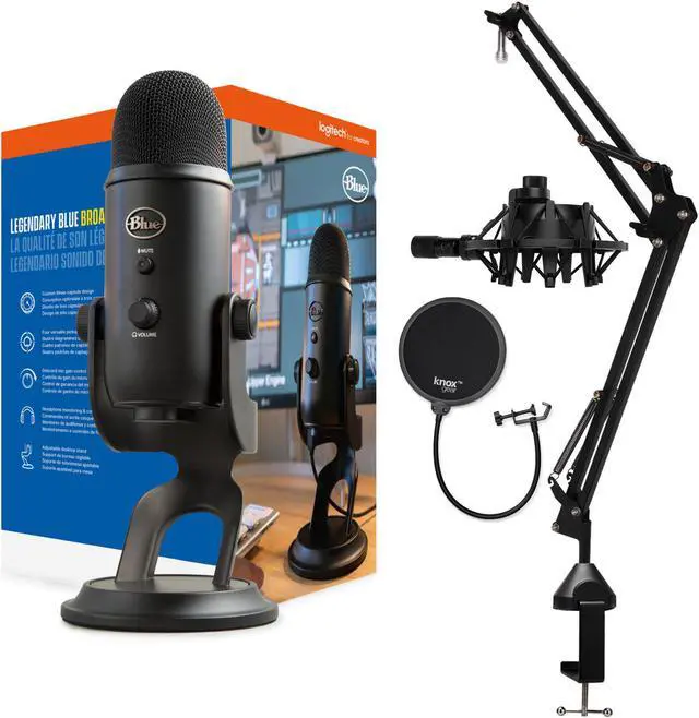 Yeti マイク　blackout Yeti - Premium Multi-Pattern USB Microphone with Blue VO!CE