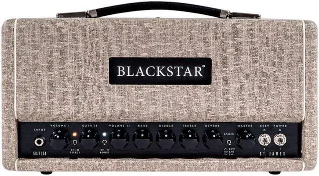 Main image of Blackstar St. James 50-watt Tube Head with EL34 Tubes - Fawn