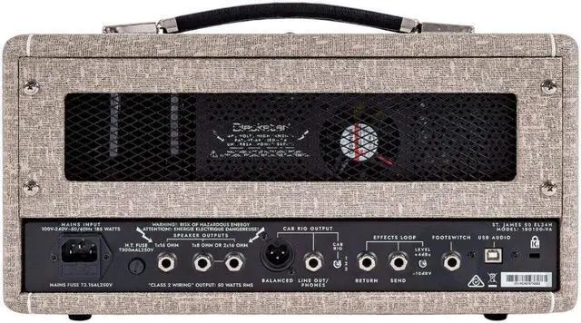 Alt view image 4 of 6 - Blackstar St. James 50-watt Tube Head with EL34 Tubes - Fawn