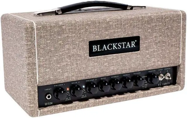 Alt view image 2 of 6 - Blackstar St. James 50-watt Tube Head with EL34 Tubes - Fawn