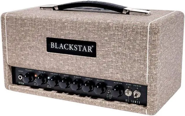 Alt view image 3 of 6 - Blackstar St. James 50-watt Tube Head with EL34 Tubes - Fawn