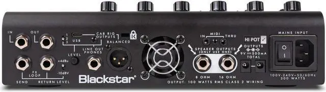 Alt view image 7 of 11 - Blackstar AMPED 3 100W Guitar Power Amplifier With 3 Channels Black