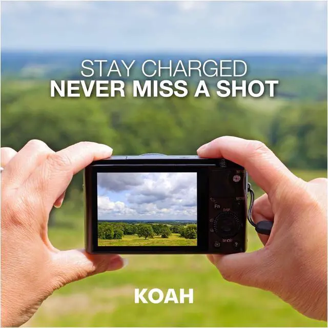 Alt view image 6 of 7 - Koah Rechargeable Battery and Charger Kit for Casio NP-40 and Kodak LB-060