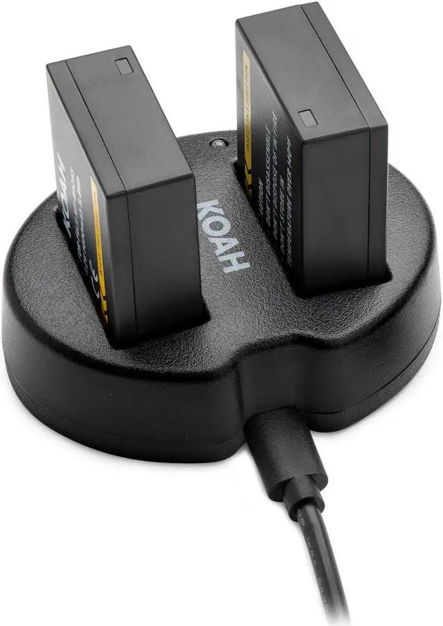 Alt view image 5 of 7 - Koah Pro Fujifilm NP-126S Two-Pack Rechargeable Battery 1400mAh and Dual Charger