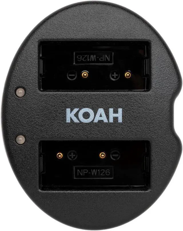 Alt view image 4 of 7 - Koah Pro Fujifilm NP-126S Two-Pack Rechargeable Battery 1400mAh and Dual Charger