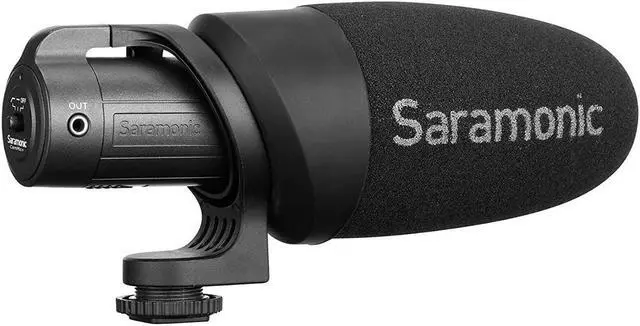 Alt view image 2 of 7 - Saramonic CamMic+ Battery-Powered Camera-Mount Shotgun Microphone
