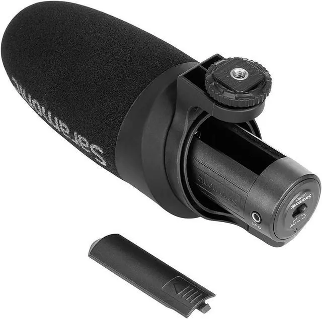 Alt view image 5 of 7 - Saramonic CamMic+ Battery-Powered Camera-Mount Shotgun Microphone