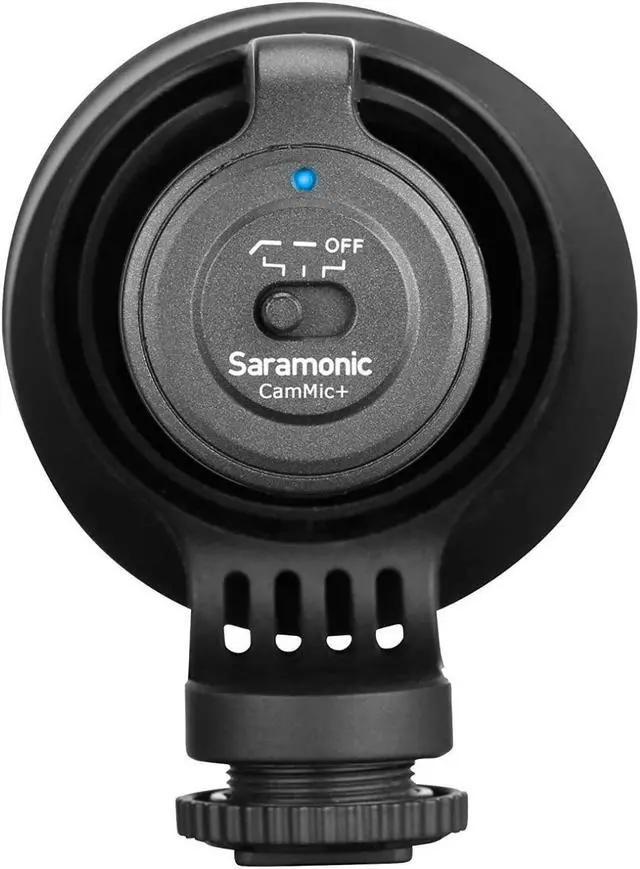 Alt view image 6 of 7 - Saramonic CamMic+ Battery-Powered Camera-Mount Shotgun Microphone