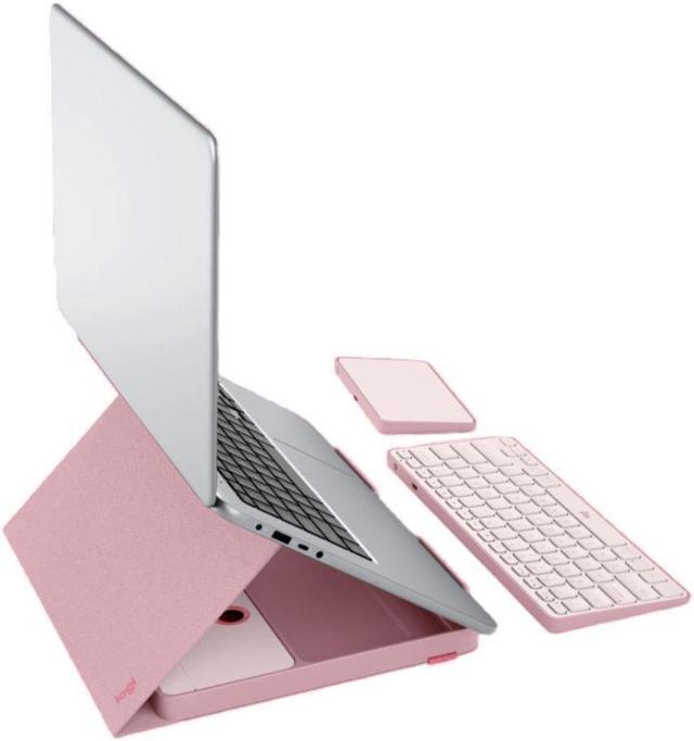 Alt view image 4 of 7 - Logitech CASA POP-UP DESK (Bohemian Blush)