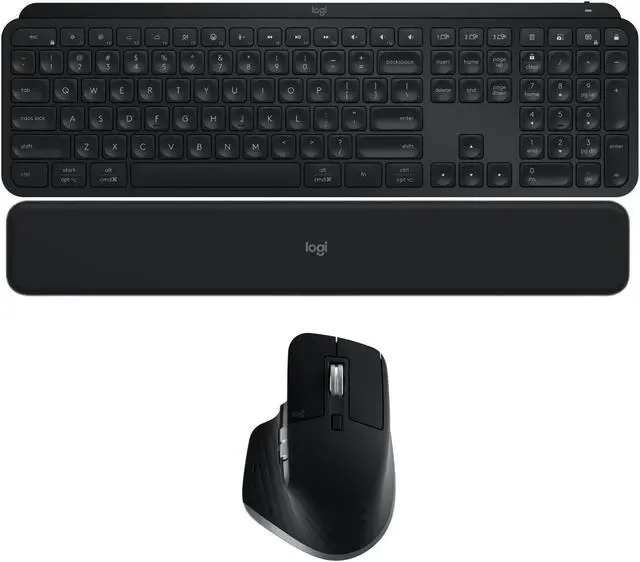 Main image of Logitech MX Keys S Wireless Keyboard with Smart Actions Shortcuts (Black) Bundle
