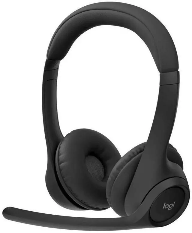Alt view image 9 of 15 - Logitech Zone 300 Wireless Bluetooth Headset With Noise-Canceling Microphone, Compatible with Windows, Mac, Chrome, Linux, iOS, iPadOS, Android - Black