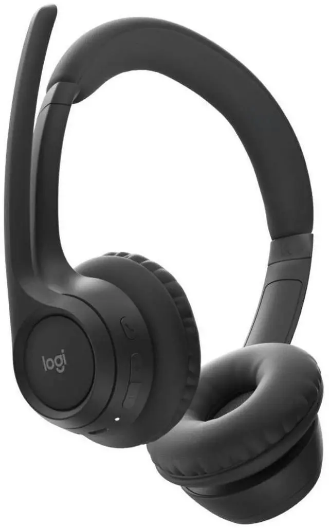 Alt view image 12 of 15 - Logitech Zone 300 Wireless Bluetooth Headset With Noise-Canceling Microphone, Compatible with Windows, Mac, Chrome, Linux, iOS, iPadOS, Android - Black