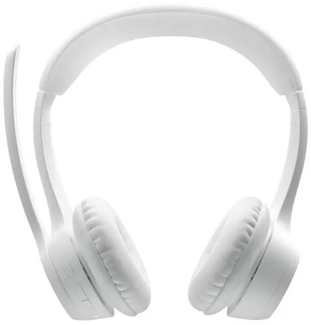 Alt view image 10 of 14 - Logitech Zone 300 Wireless Bluetooth Headset With Noise-Canceling Microphone, Compatible with Windows, Mac, Chrome, Linux, iOS, iPadOS, Android (Off-white
