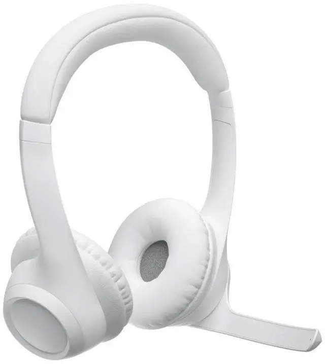 Alt view image 12 of 14 - Logitech Zone 300 Wireless Bluetooth Headset With Noise-Canceling Microphone, Compatible with Windows, Mac, Chrome, Linux, iOS, iPadOS, Android (Off-white