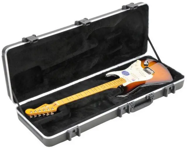 Alt view image 13 of 13 - SKB Rectangular Hardshell Case for Stratocaster and Telecaster Shaped Guitars